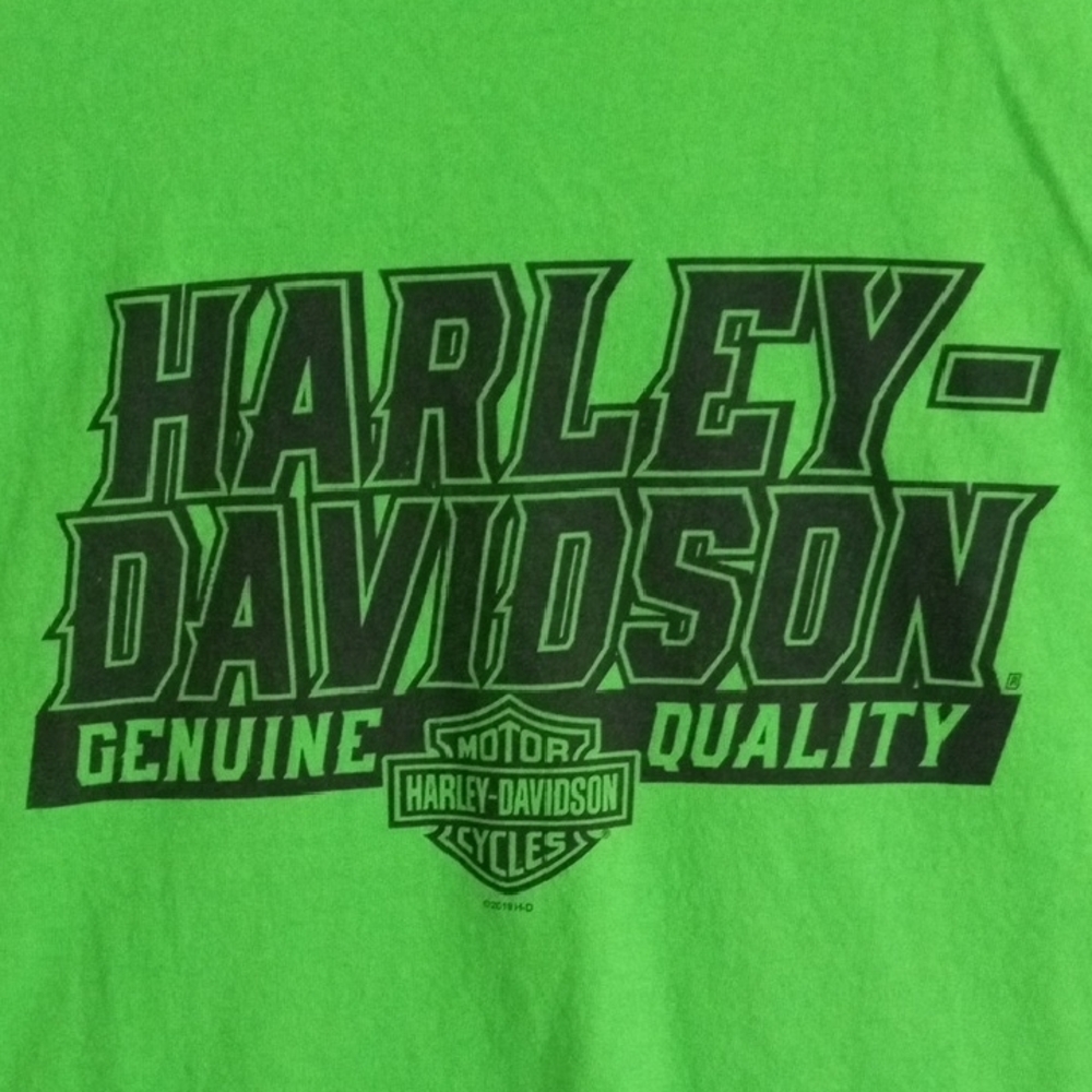 Harley-Davidson Green Short Sleeve Tee Men’s Large